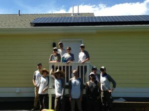 Harmony Cottages volunteers from Namasté Solar