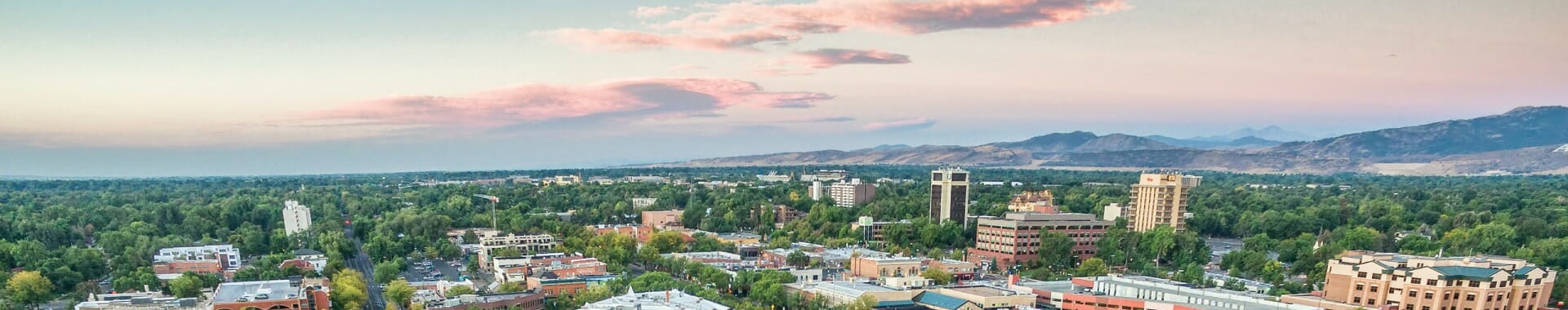 Fort Collins ariel view