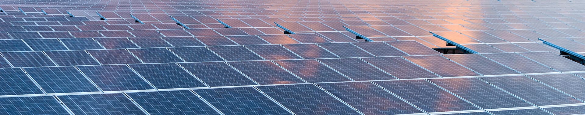 close-up of sunlight on solar panels